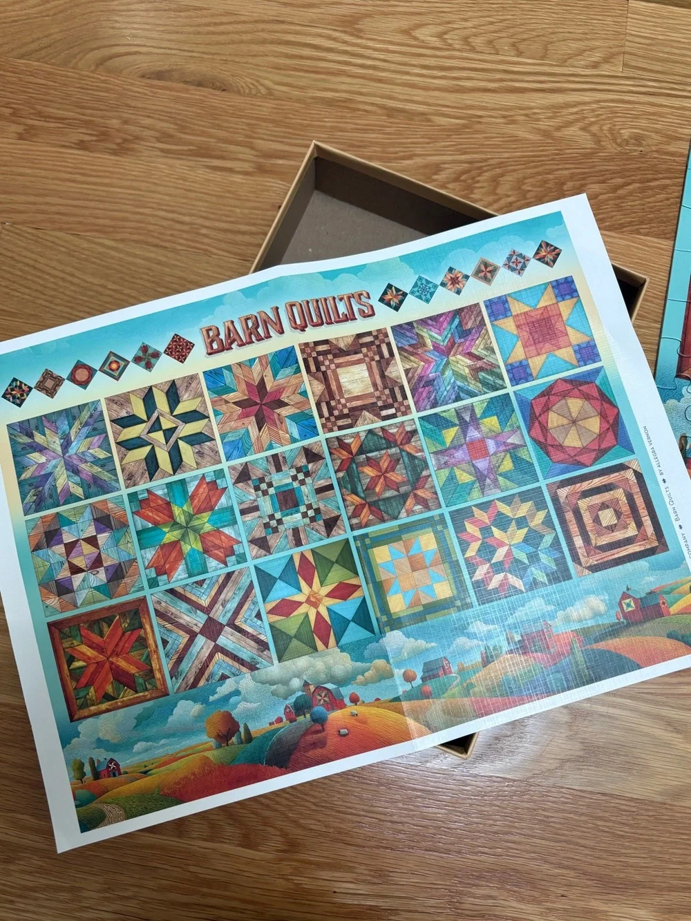 Cobble Hill 275 Piece Jigsaw Puzzle Barn Quilts